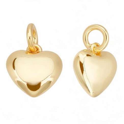 18K GOLD PLATED HEART CHARM